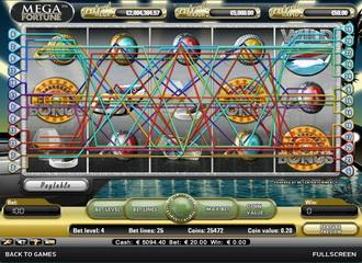 Mega Fortune spilleautomat – skjermbilde 3