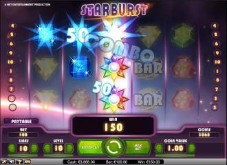 Starburst spilleautomat – skjermbilde 2