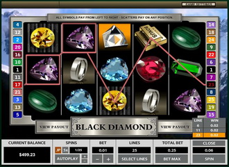 Spilleautomater Black Diamond – skjermbilde 1