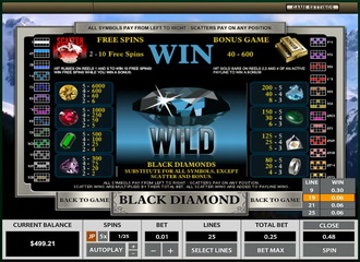 Spilleautomater Black Diamond – skjermbilde 3