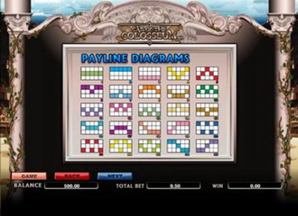 Spilleautomater Call of the Colosseum – skjermbilde 1