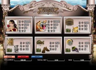 Spilleautomater Call of the Colosseum – skjermbilde 2