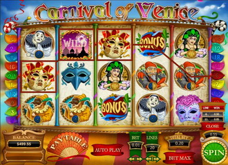 Spilleautomater Carnival of Venice – skjermbilde 1