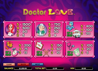 Spilleautomater Dr. Love – skjermbilde 2