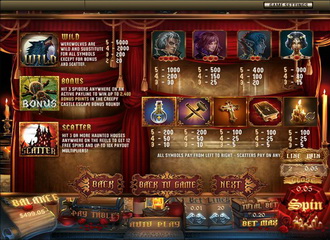 Spilleautomater Transylvania – skjermbilde 3